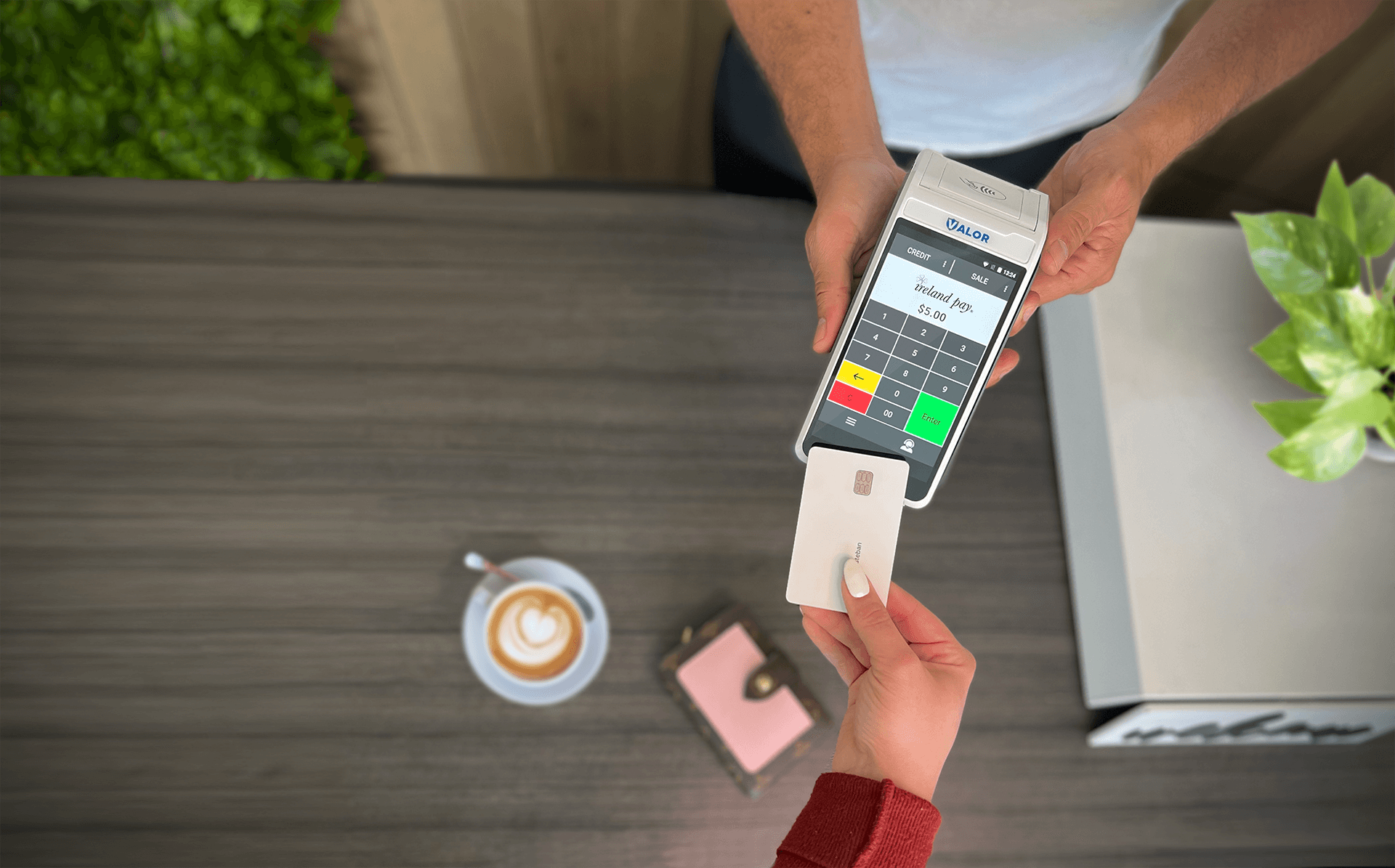 Ireland Pay terminal in use